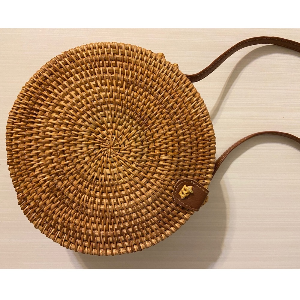 Round Rattan Bali Bag